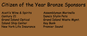 Bronze Sponsors for 52nd Citizen of the Year Awards Dinner